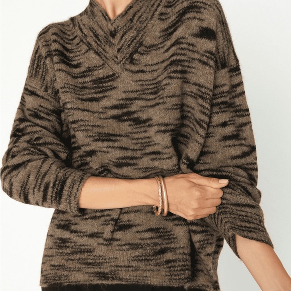 Brochu Walker Alpaca Blend Dutton Sweater - Tawny Spacedye - Picture 1 of 5